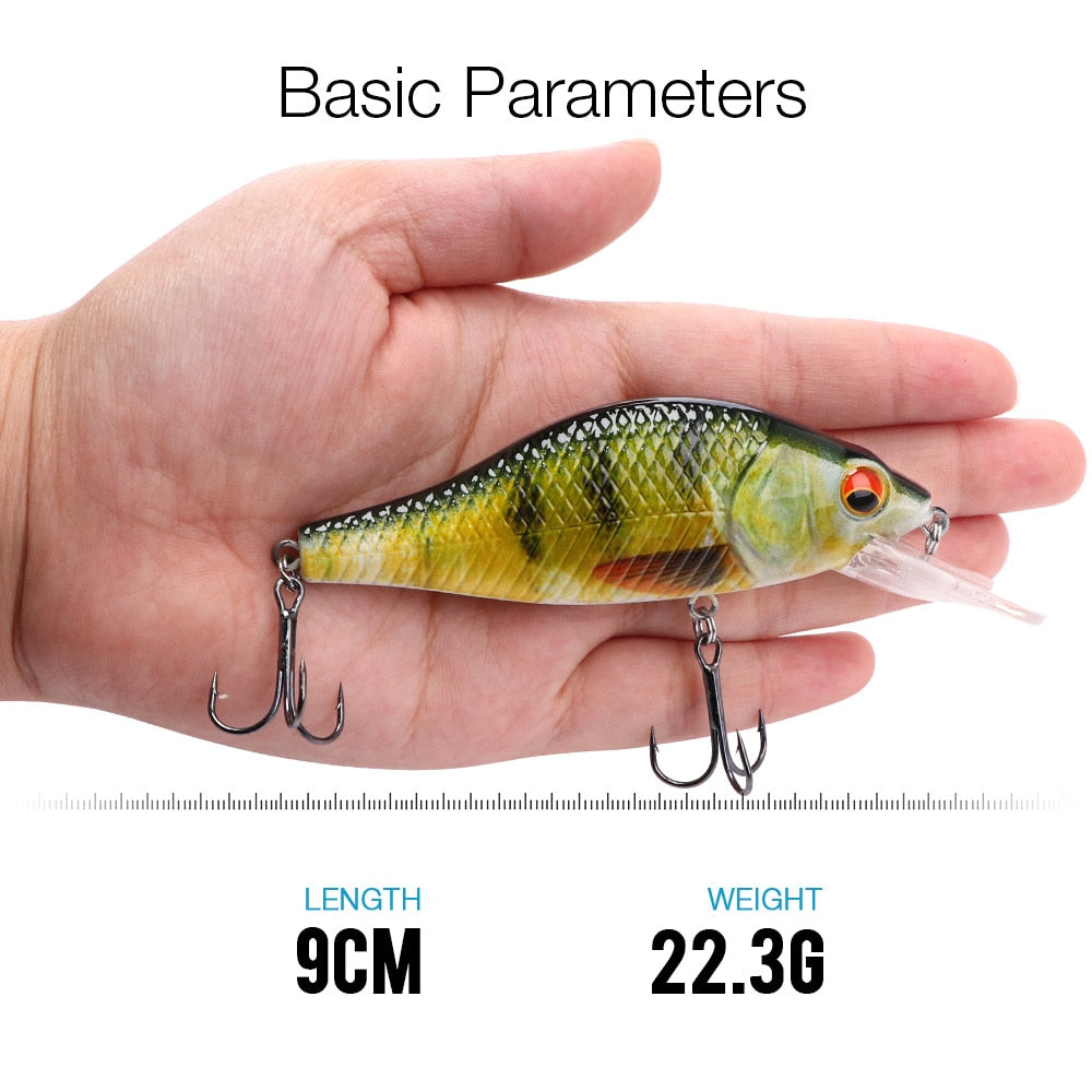 TREHOOK 4g/11g/22g Black Minnow Wobblers Pike Fishing Lure Artificial Bait Hard Swimbait Mini Crankbaits Fsihing Tackle Lures