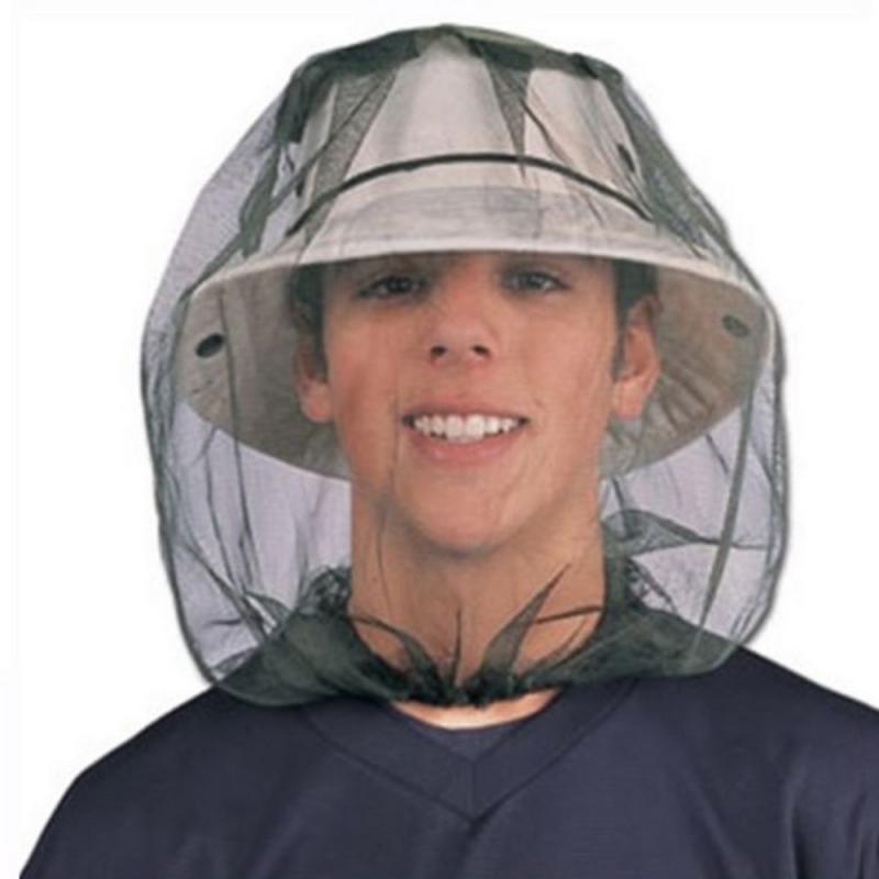 Outdoor Anti Mosquito Bug Bee Insect Mesh Hat Head Survival Face Protect Net Cover