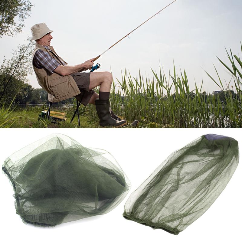 Outdoor Anti Mosquito Bug Bee Insect Mesh Hat Head Survival Face Protect Net Cover