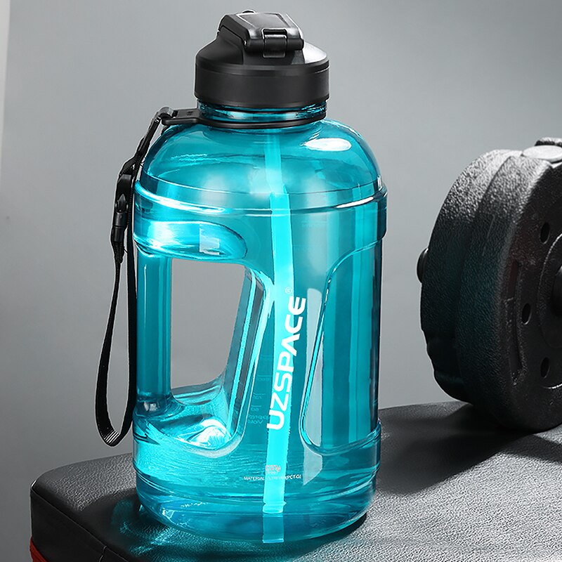 2.3L 2000ML Water Bottle with Straw Clear Large-capacity Plastic Drinking Bottle