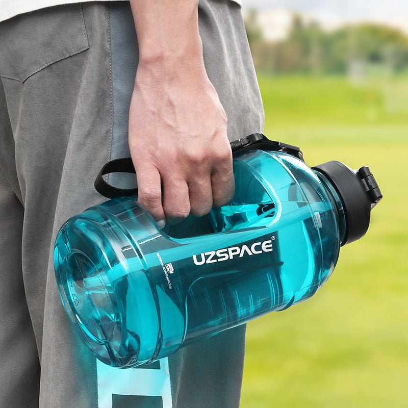 2.3L 2000ML Water Bottle with Straw Clear Large-capacity Plastic Drinking Bottle