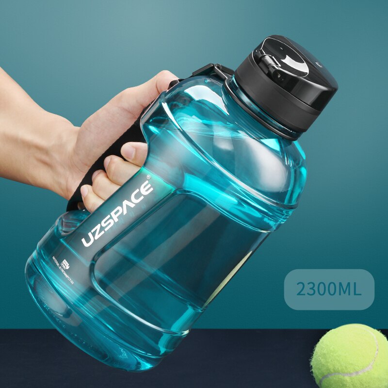 2.3L 2000ML Water Bottle with Straw Clear Large-capacity Plastic Drinking Bottle