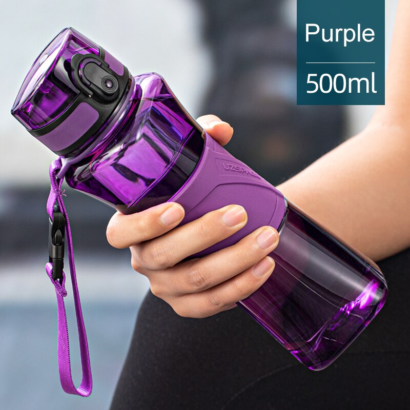 500ml Sports Water Bottle BPA Free Portable Leakproof Creative Tritan Plastic Cup Outdoor