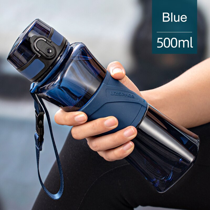 500ml Sports Water Bottle BPA Free Portable Leakproof Creative Tritan Plastic Cup Outdoor