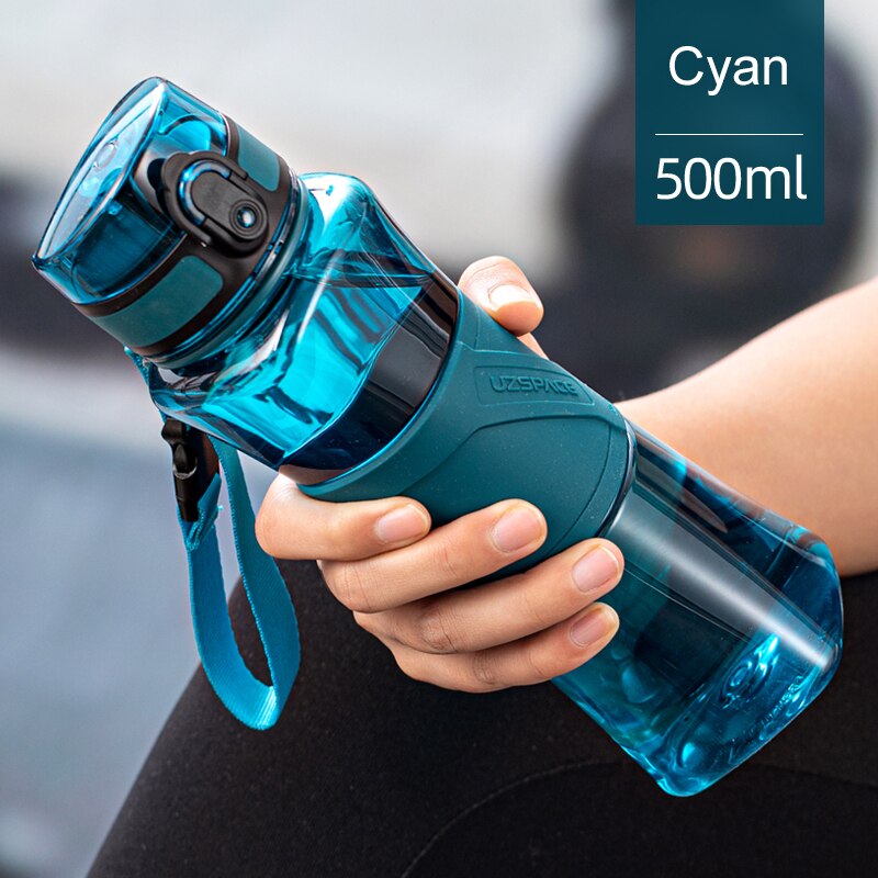 500ml Sports Water Bottle BPA Free Portable Leakproof Creative Tritan Plastic Cup Outdoor