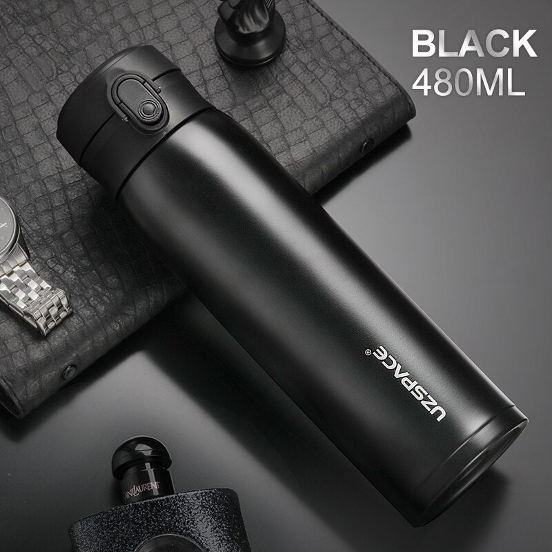 Business Sport Water Bottle Vacuum Flask Stainless Steel Thermos Direct Drink Leakproof