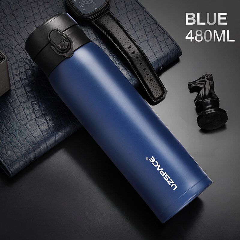 Business Sport Water Bottle Vacuum Flask Stainless Steel Thermos Direct Drink Leakproof