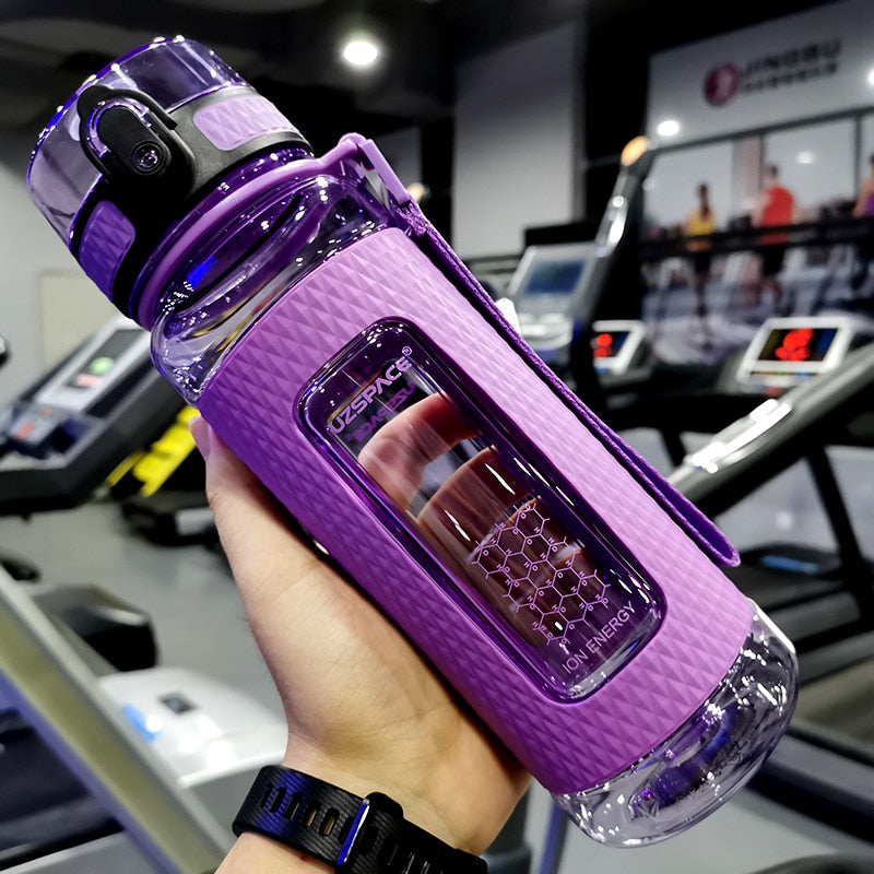 Sport Water Bottles BPA Free Portable Gym Anti-fall Leak-proof Large Capacity Fitness Kettle Tritan