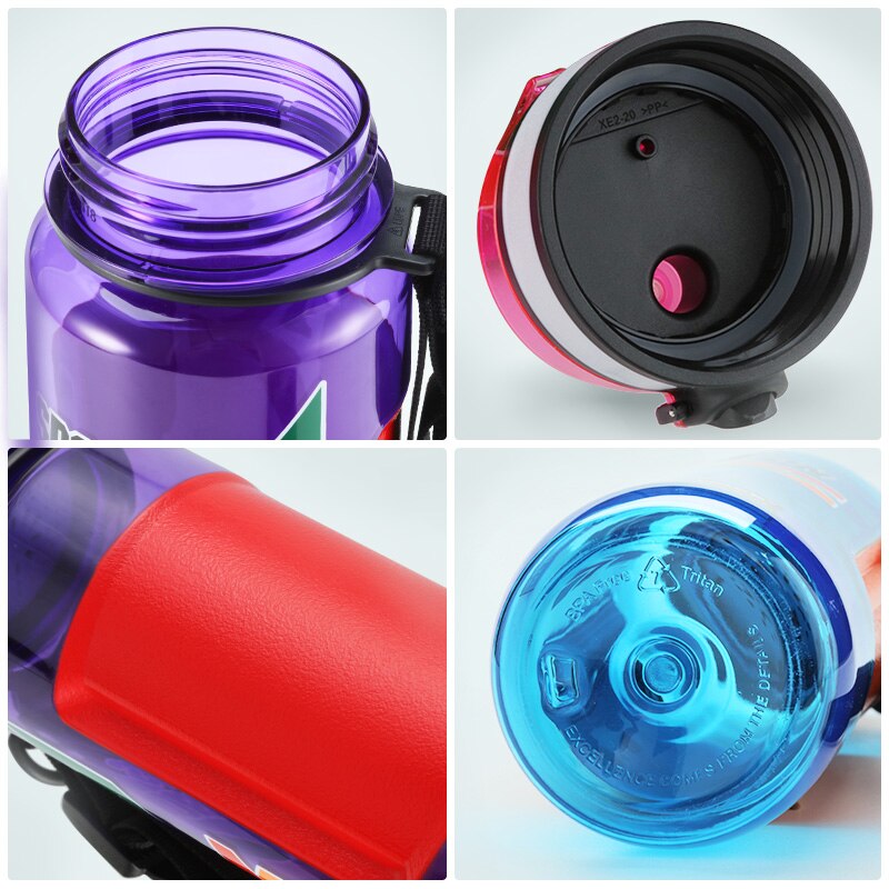 Sport Water Bottles Large Capacity male Portable Creative Trend Kettle Outdoor fitness Space Plastic