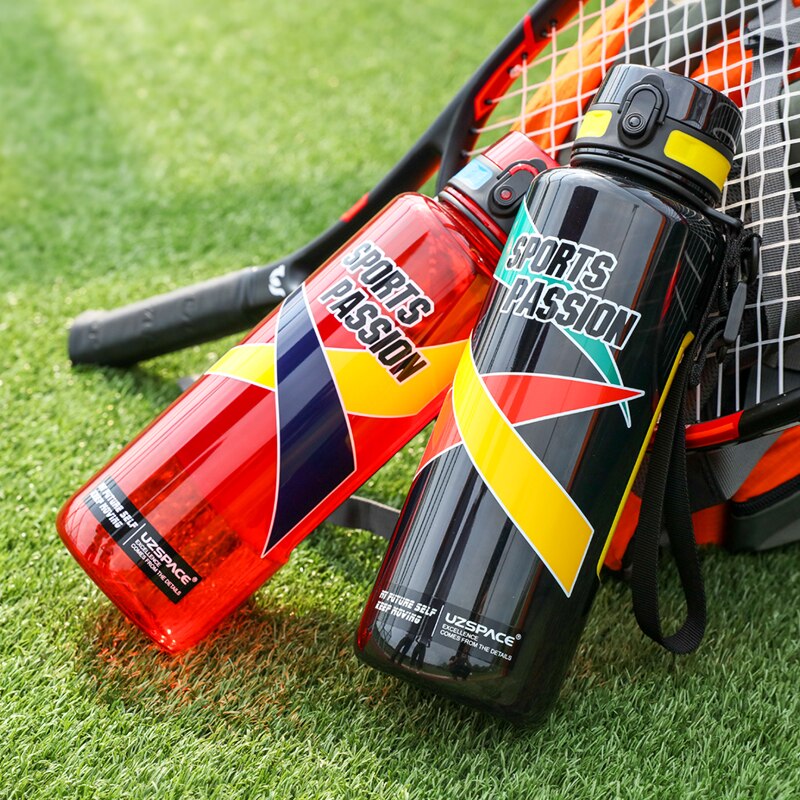 Sport Water Bottles Large Capacity male Portable Creative Trend Kettle Outdoor fitness Space Plastic