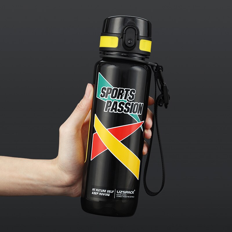Sport Water Bottles Large Capacity male Portable Creative Trend Kettle Outdoor fitness Space Plastic