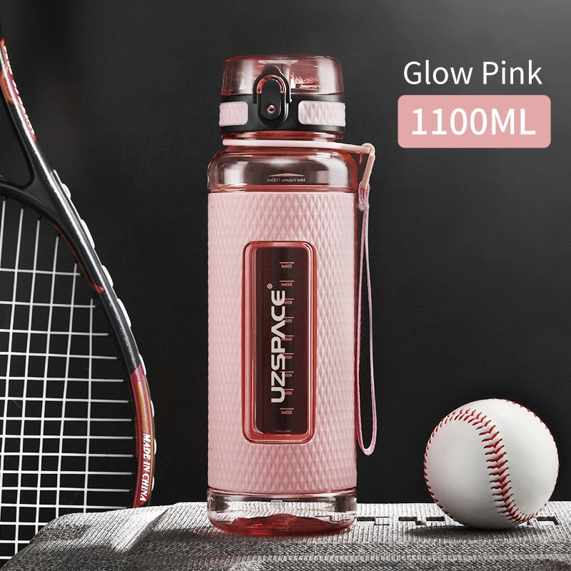 Sports Water Bottles BPA Free 1000ml Portable Leakproof Drop-proof Plastic Drink Bottle