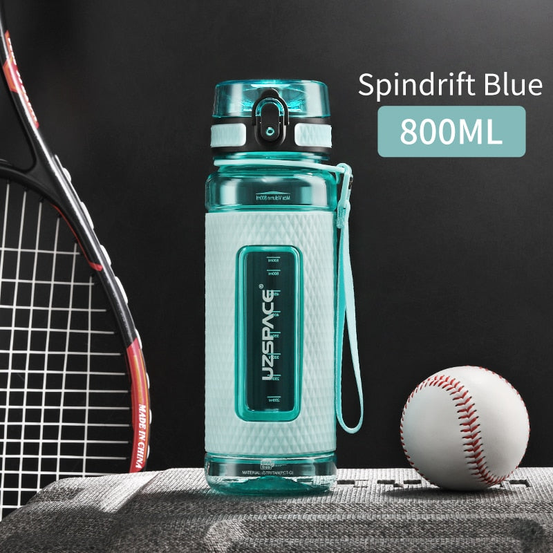 Sports Water Bottles BPA Free 1000ml Portable Leakproof Drop-proof Plastic Drink Bottle