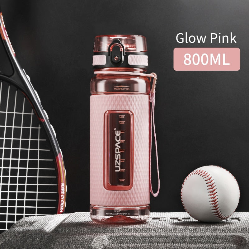 Sports Water Bottles BPA Free 1000ml Portable Leakproof Drop-proof Plastic Drink Bottle