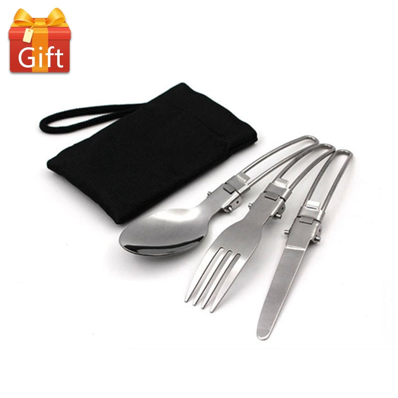 Ultra-light Aluminum Alloy Camping Cookware Utensils Outdoor Cooking Teapot Picnic Tableware
