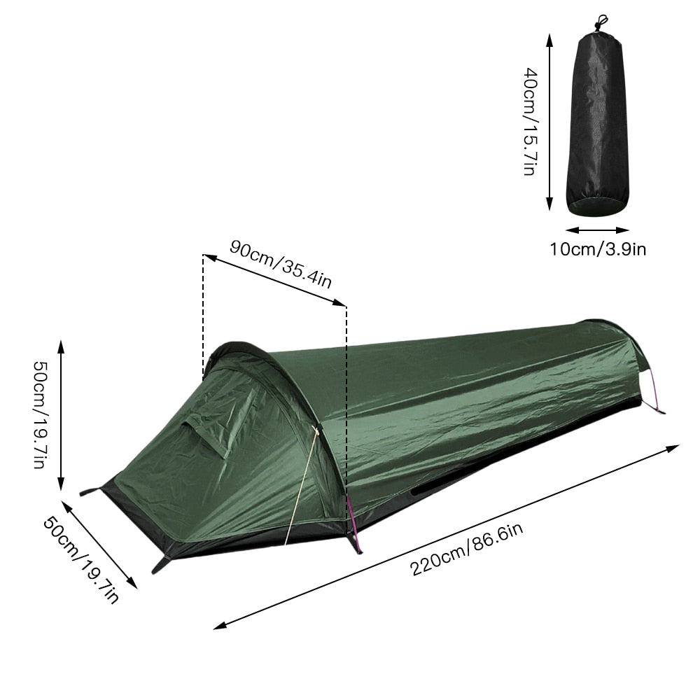 Ultralight Tent Backpacking Tent Outdoor Camping Sleeping Bag Tent Lig