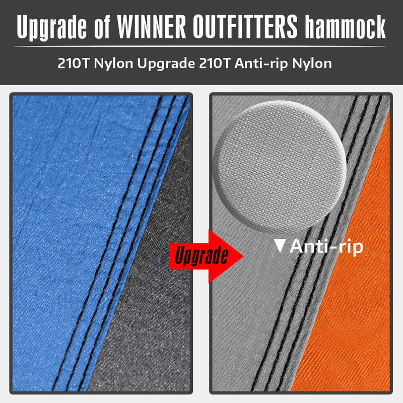 Upgrade Camping Hammock with Hammock Tree Straps Portable Parachute Nylon Hammock for Backpacking