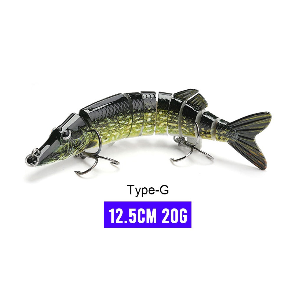 VTAVTA 14cm 23g Sinking Wobblers Fishing Lures Jointed Crankbait Swimbait 8 Segment Hard Artificial Bait For Fishing Tackle Lure