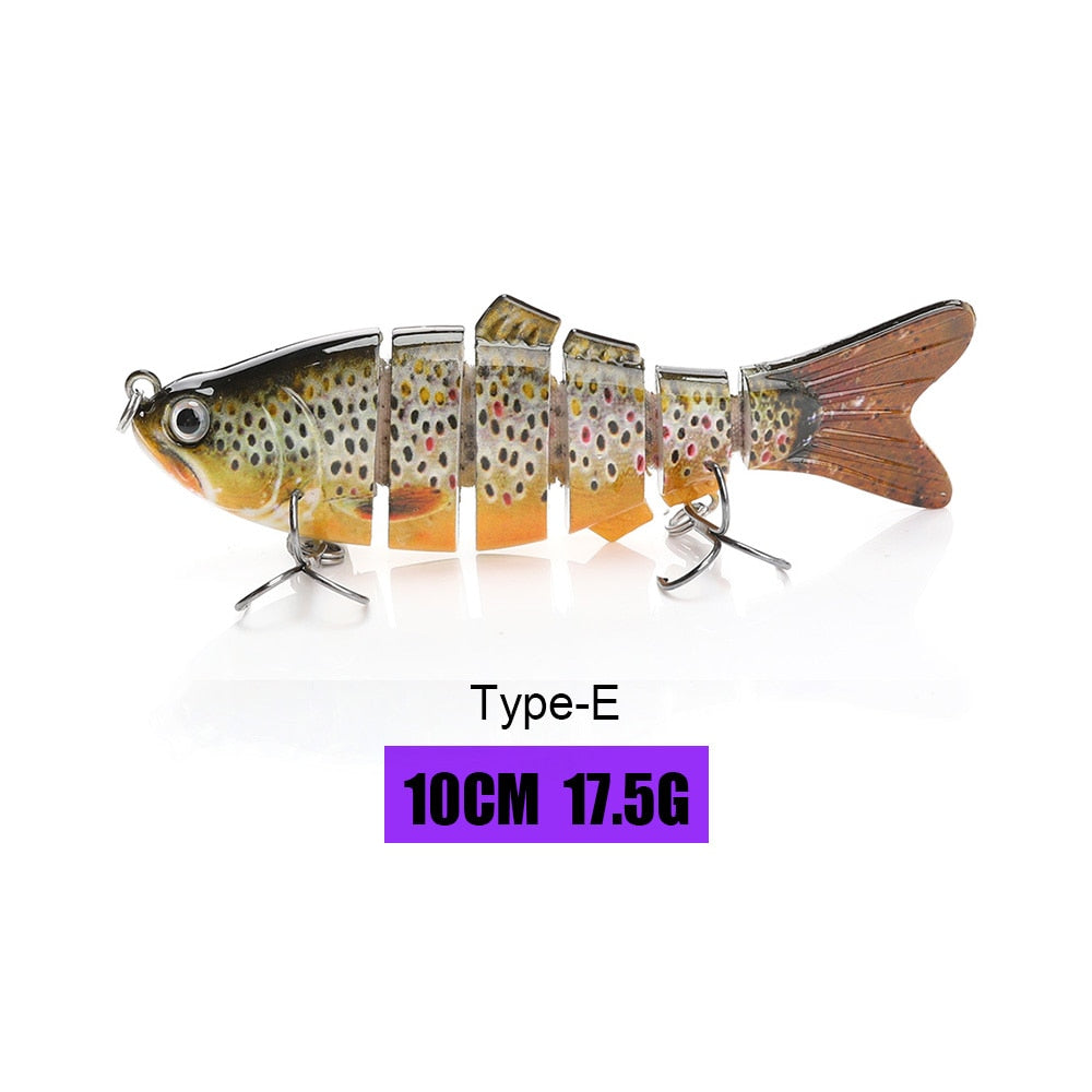 VTAVTA 14cm 23g Sinking Wobblers Fishing Lures Jointed Crankbait Swimbait 8 Segment Hard Artificial Bait For Fishing Tackle Lure