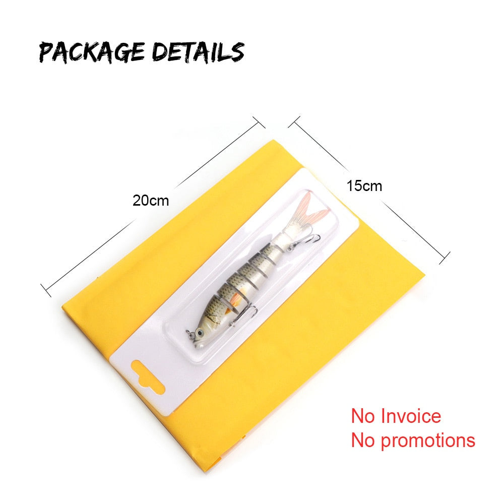 VTAVTA 14cm 23g Sinking Wobblers Fishing Lures Jointed Crankbait Swimbait 8 Segment Hard Artificial Bait For Fishing Tackle Lure