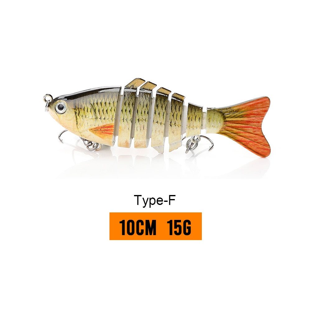VTAVTA 14cm 23g Sinking Wobblers Fishing Lures Jointed Crankbait Swimbait 8 Segment Hard Artificial Bait For Fishing Tackle Lure