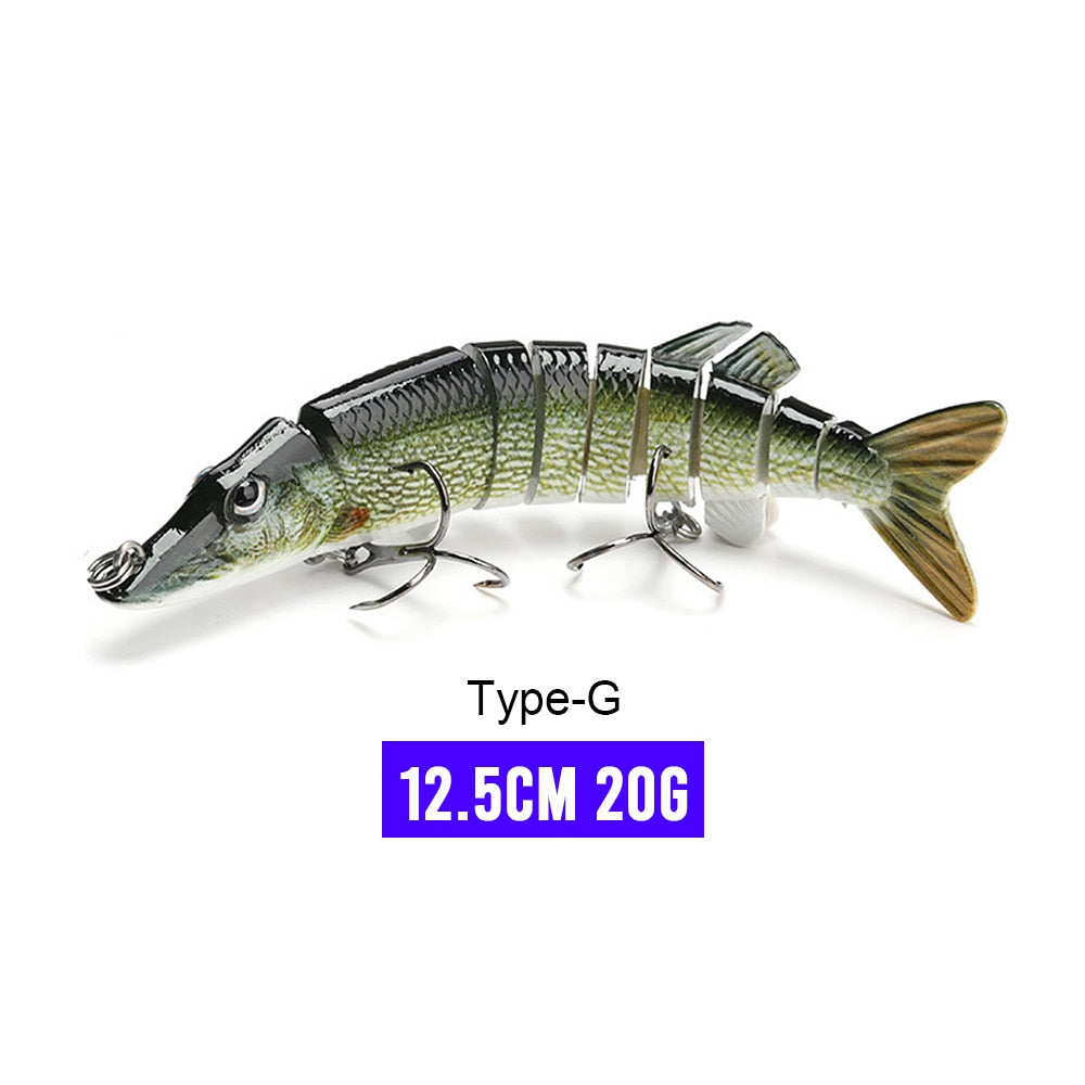 VTAVTA 14cm 23g Sinking Wobblers Fishing Lures Jointed Crankbait Swimbait 8 Segment Hard Artificial Bait For Fishing Tackle Lure