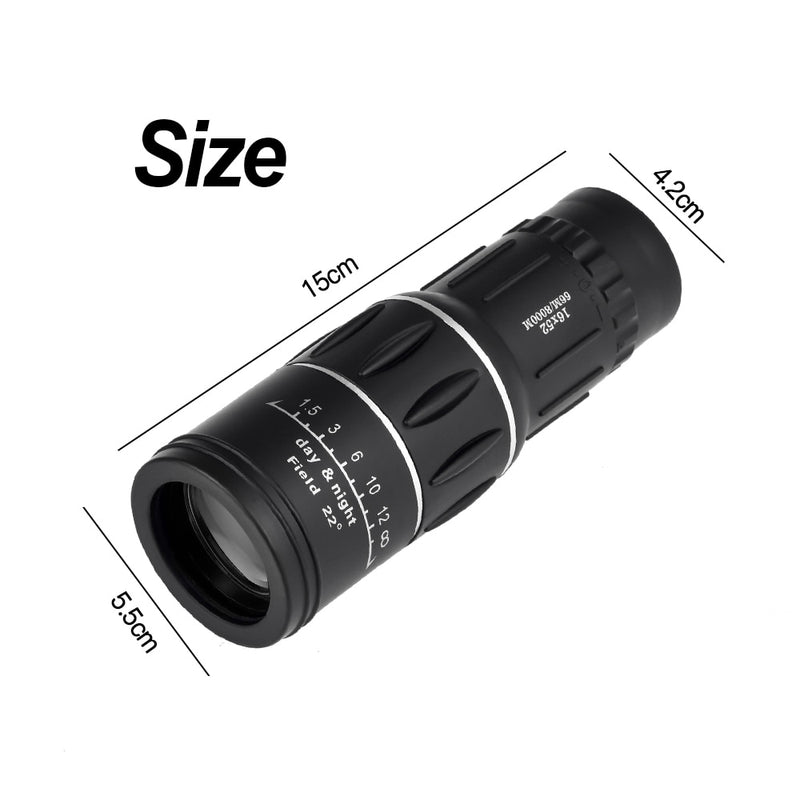 Vastar Portable 16 X 52 Telescope Monocular High Power HD Binoculars Theatrical Eyepiece For Hunting