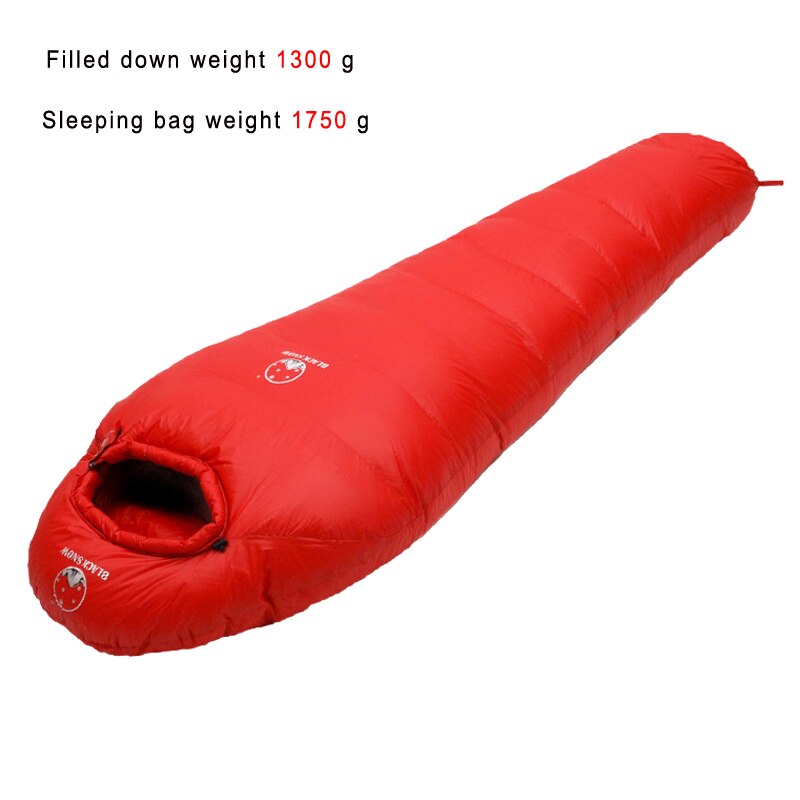 Very warm White goose down filled Adult Mummy style Sleeping bag Fit for Winter Thermal 4 kinds