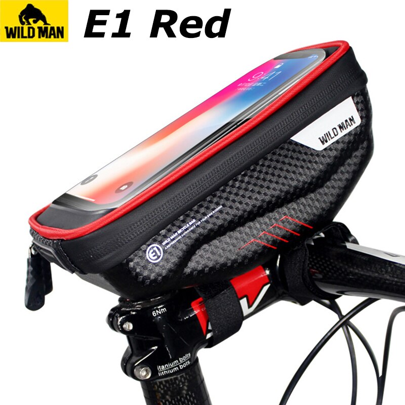 Mountain Bike Bag Rainproof Waterproof MTB Front Bag 6.2inch Mobile Phone Case Bicycle Top Tube Bag