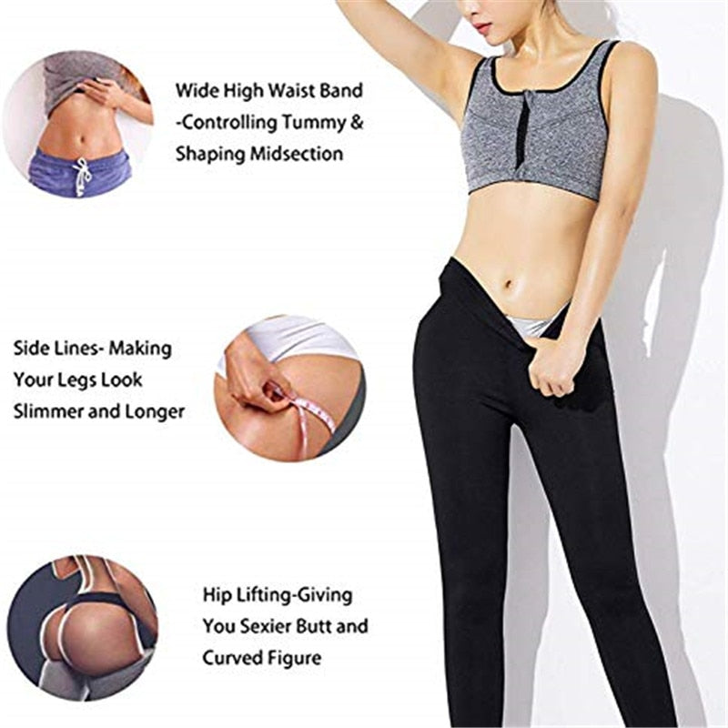 Waist Trainers Sweat Sauna Pants Body Shaper Slimming Pants Women Waist Trainer Sweat Leggings