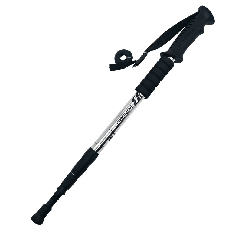 Walking Adjustable Trekking Pole Anti Shock Ultra Light Alpinism Poles Telescopic Ultralight