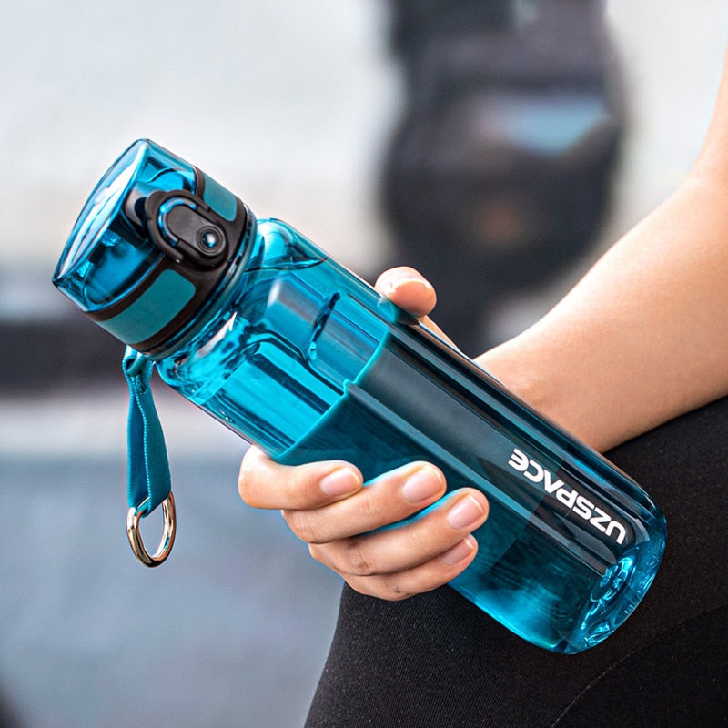 Water Bottle 500/1000ml Portable Leakproof Shaker Drinking Bottle Eco Friendly
