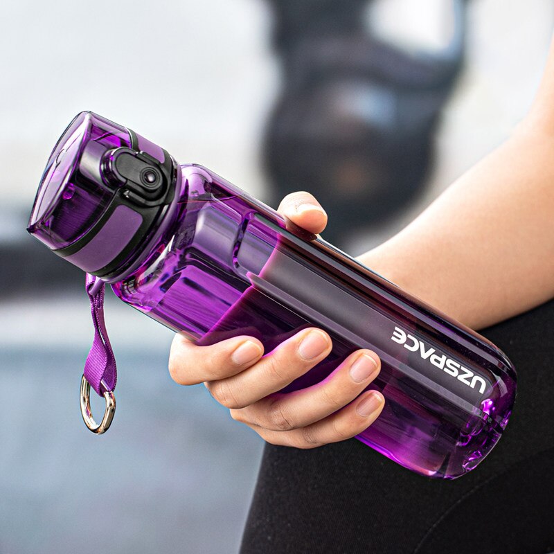 Water Bottle 500/1000ml Portable Leakproof Shaker Drinking Bottle Eco Friendly
