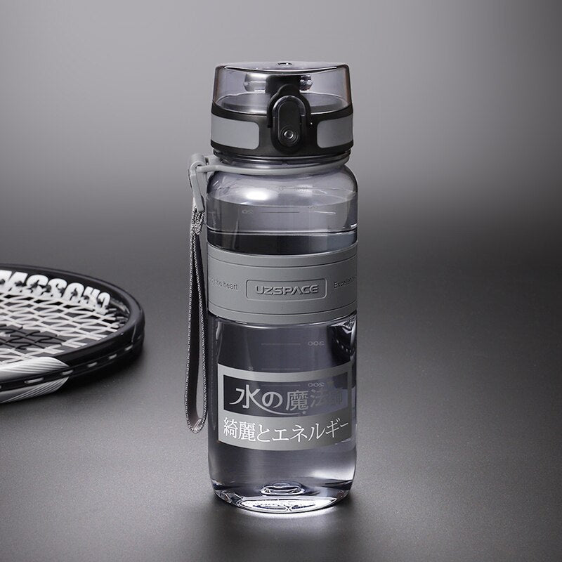 Water Bottles 500/1000ml Plastic Ditect Drinking Sports Bottle Portable Leakproof Transparent