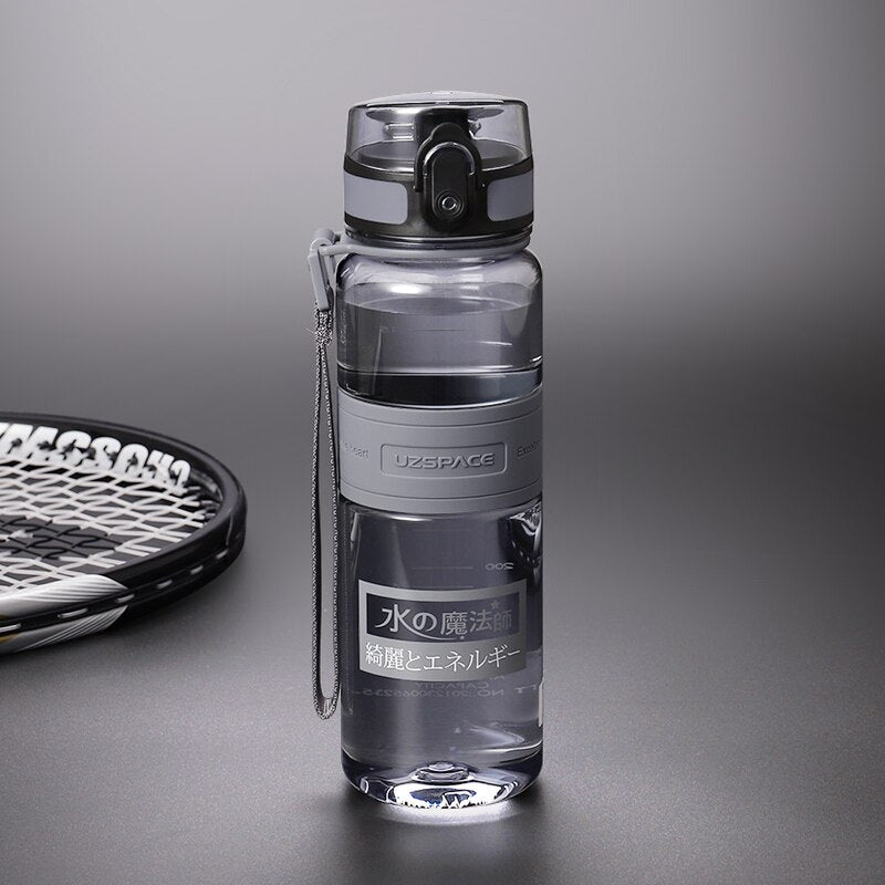Water Bottles 500/1000ml Plastic Ditect Drinking Sports Bottle Portable Leakproof Transparent