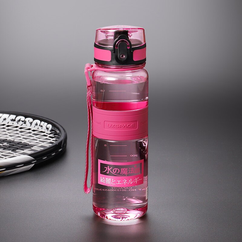 Water Bottles 500/1000ml Plastic Ditect Drinking Sports Bottle Portable Leakproof Transparent