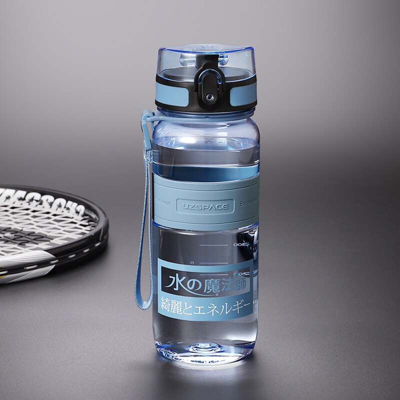Water Bottles 500/1000ml Plastic Ditect Drinking Sports Bottle Portable Leakproof Transparent