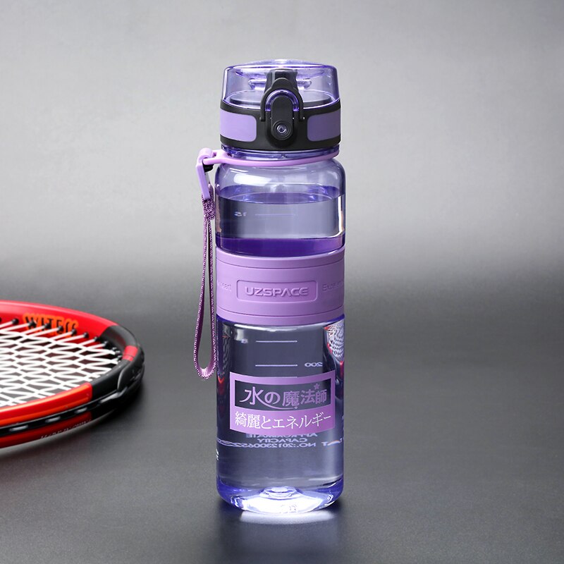 Water Bottles 500/1000ml Plastic Ditect Drinking Sports Bottle Portable Leakproof Transparent