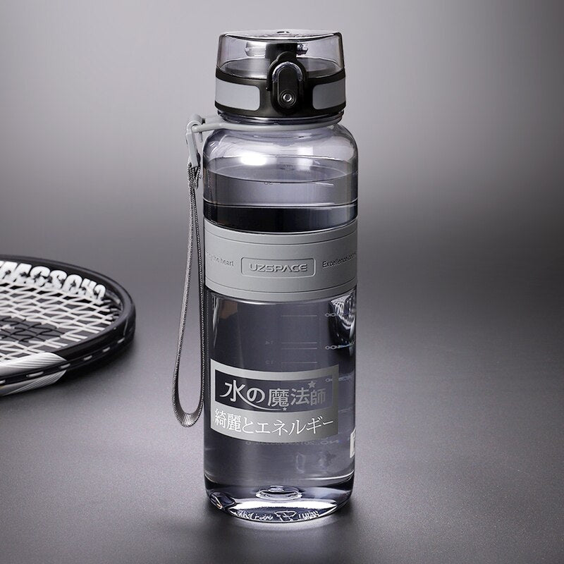 Water Bottles 500/1000ml Plastic Ditect Drinking Sports Bottle Portable Leakproof Transparent