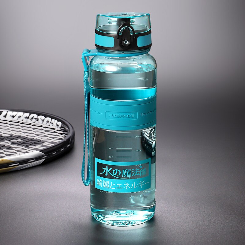 Water Bottles 500/1000ml Plastic Ditect Drinking Sports Bottle Portable Leakproof Transparent