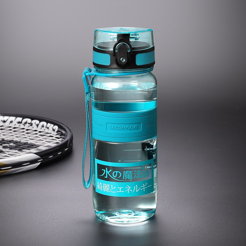 Water Bottles 500/1000ml Plastic Ditect Drinking Sports Bottle Portable Leakproof Transparent
