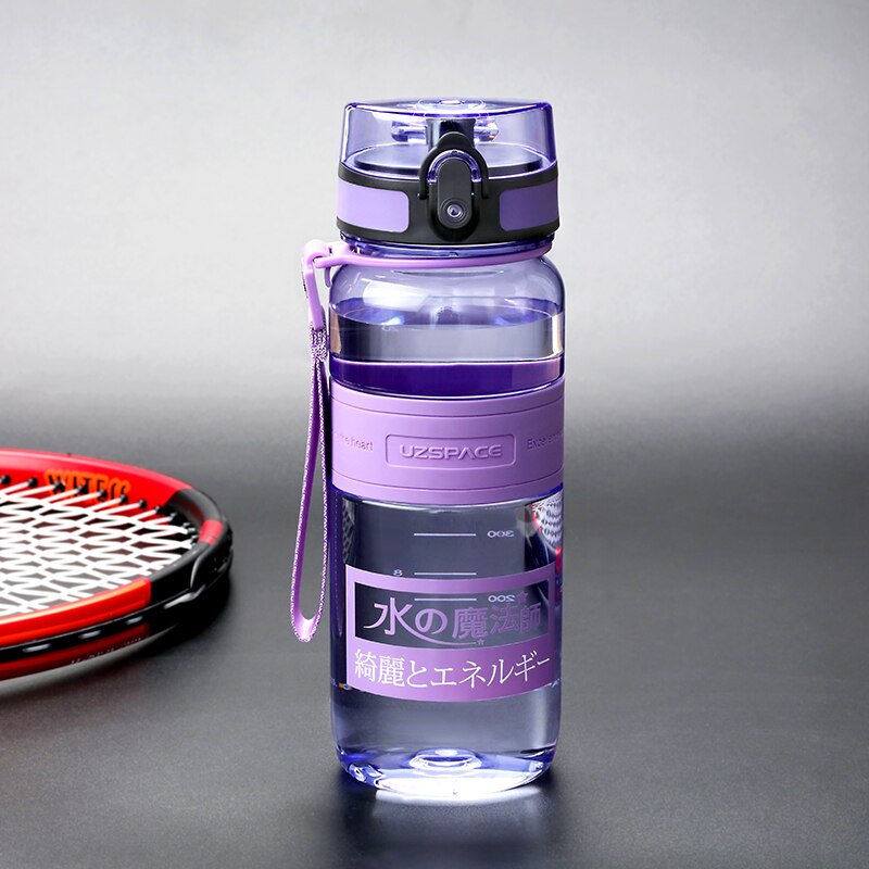 Water Bottles 500/1000ml Plastic Ditect Drinking Sports Bottle Portable Leakproof Transparent