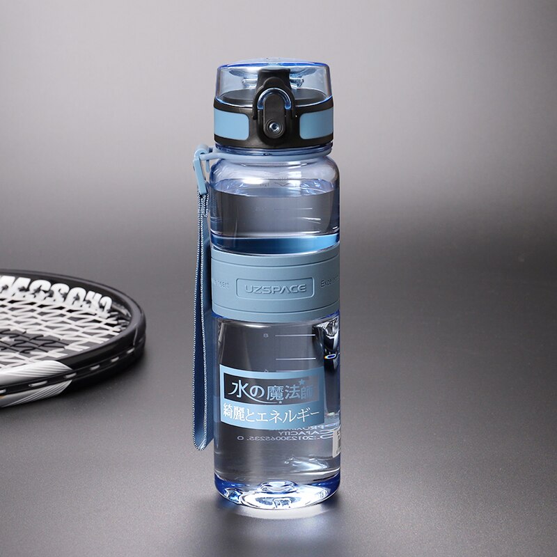 Water Bottles 500/1000ml Plastic Ditect Drinking Sports Bottle Portable Leakproof Transparent