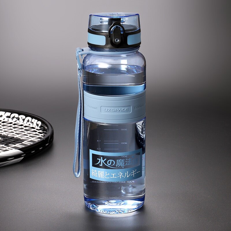Water Bottles 500/1000ml Plastic Ditect Drinking Sports Bottle Portable Leakproof Transparent