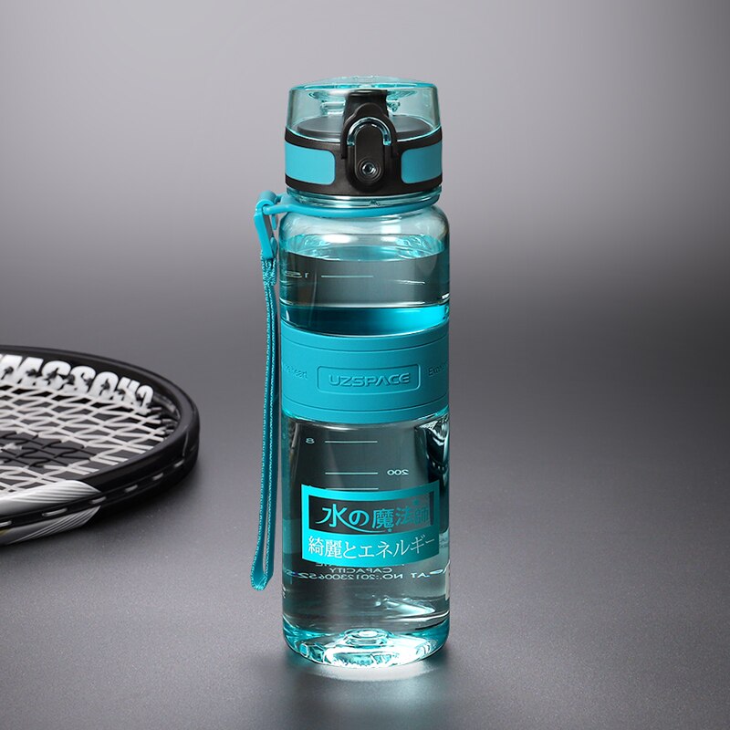 Water Bottles 500/1000ml Plastic Ditect Drinking Sports Bottle Portable Leakproof Transparent