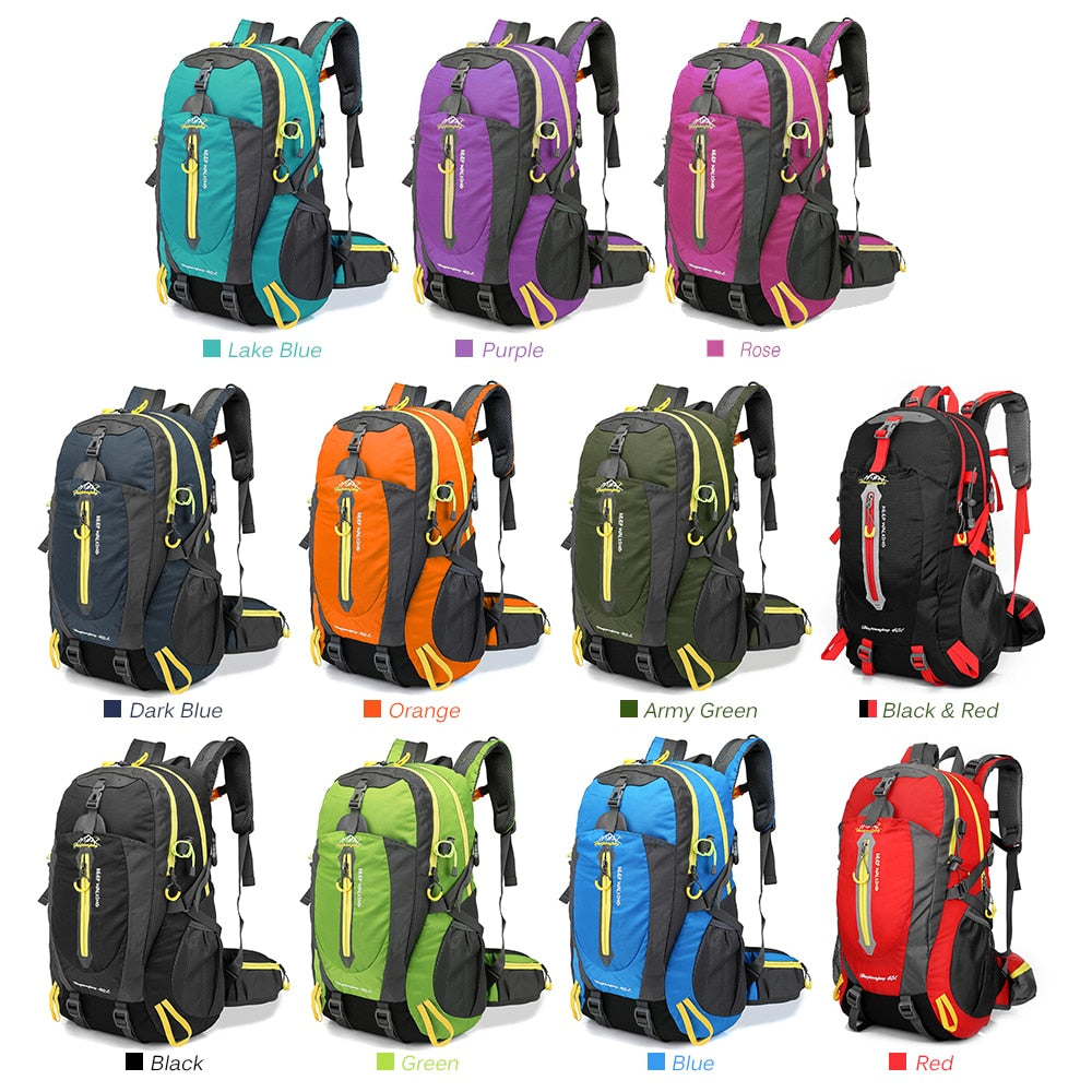 Outdoors Rucksack Waterproof Climbing Backpack Rucksack 40L Outdoor Sports Bag Travel Ba