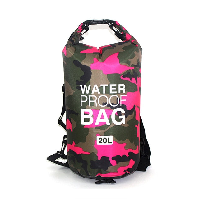 Waterproof Swimming Bag Dry Sack Camouflage Colors Fishing Boating Kayaking Storage Drifting Rafting