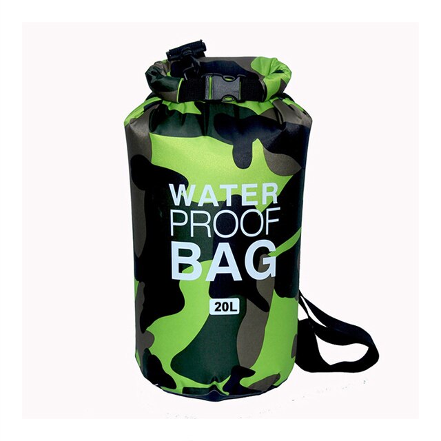Waterproof Swimming Bag Dry Sack Camouflage Colors Fishing Boating Kayaking Storage Drifting Rafting
