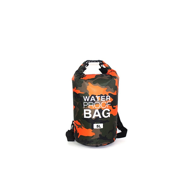 Waterproof Swimming Bag Dry Sack Camouflage Colors Fishing Boating Kayaking Storage Drifting Rafting