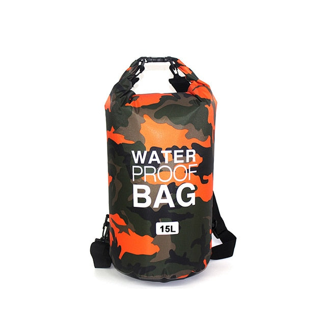 Waterproof Swimming Bag Dry Sack Camouflage Colors Fishing Boating Kayaking Storage Drifting Rafting